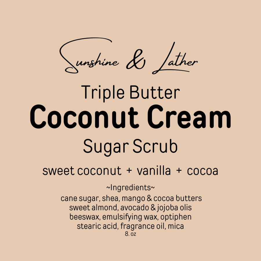 Coconut Cream Sugar Scrub