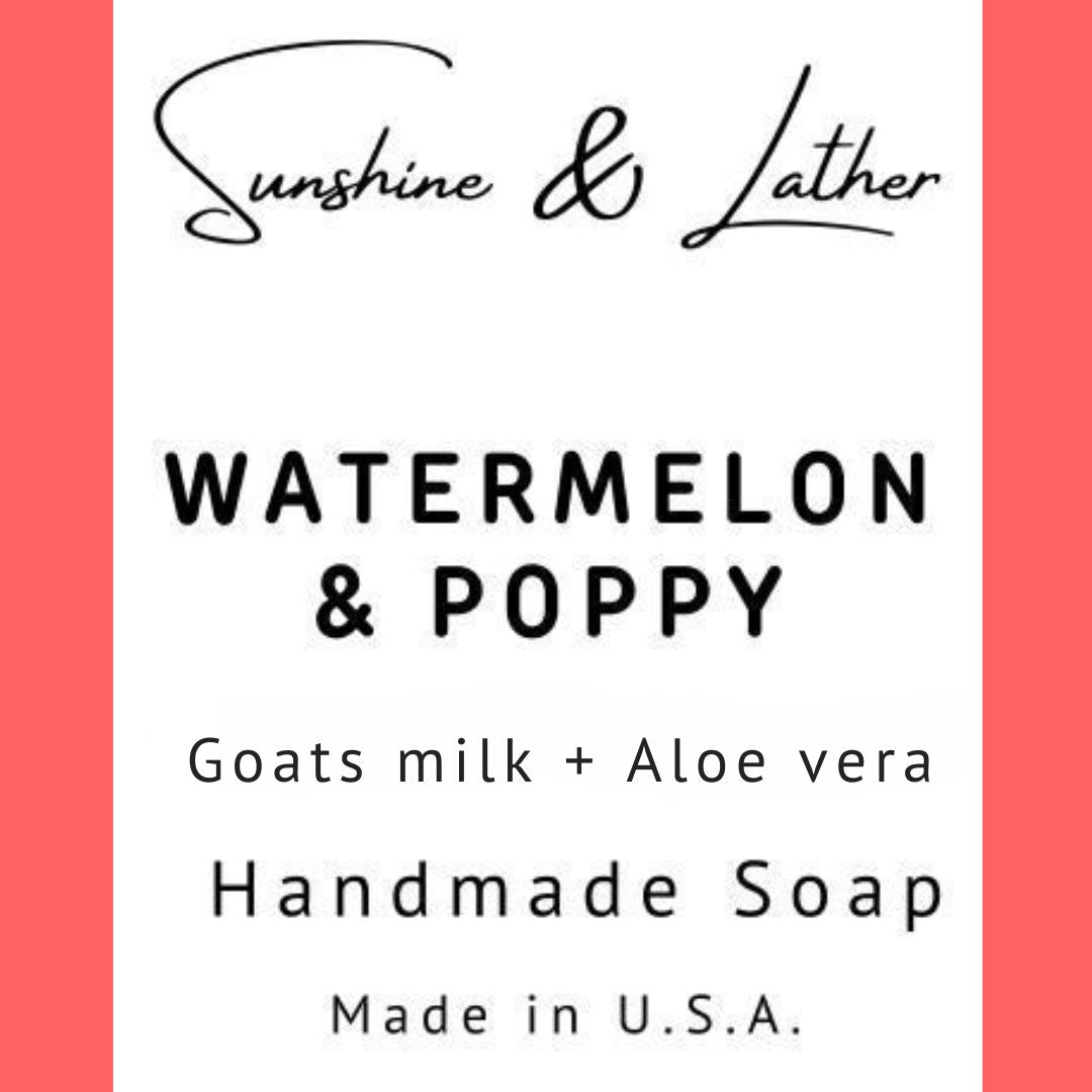 Watermelon & Poppy Soap
