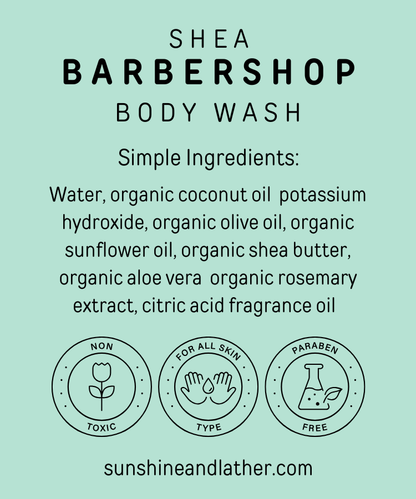 Barbershop Natural Body Wash