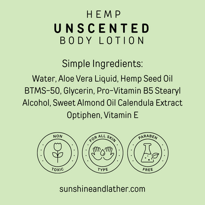 Hemp Body Lotion Unscented