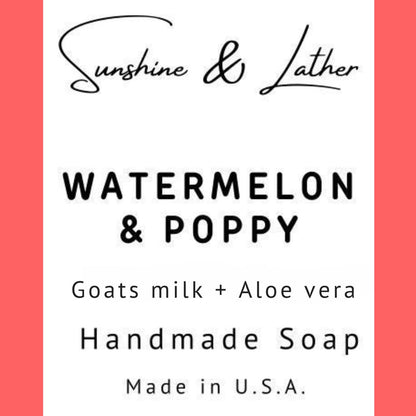Watermelon & Poppy Soap